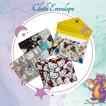 Set of 4 Cloth Envelopes 