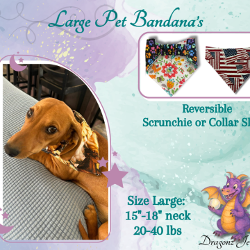 Large Pet Bandanas