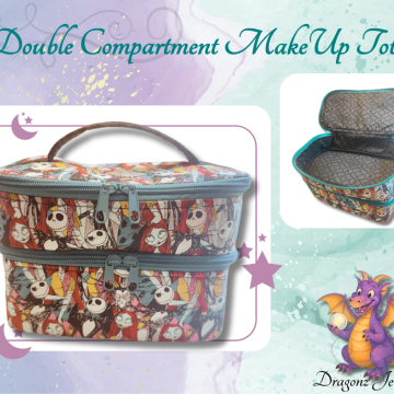 Double Compartment Make Up Tote