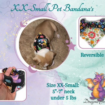 XX-Small Pet Bandanas