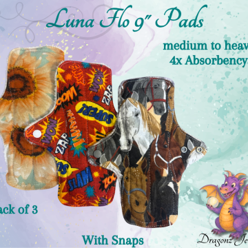 Luna Flo 9" Pads (set of 3)