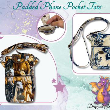 Padded Phone Pocket Tote