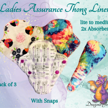 Ladies Assurance Thong Liners (set of 3)