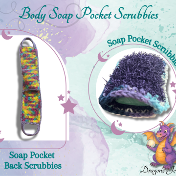 Soap Pocket Scrubbie Set