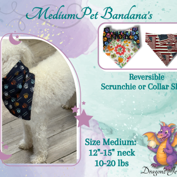 Medium Pet Bandanas