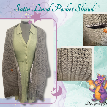 Crocheted Pocket Shawl