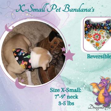 X-Small Pet Bandanas 